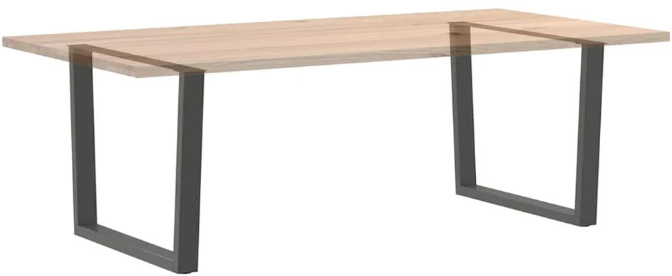 Valgomojo stalo kojos, V formos, 2 vnt., antracito spalvos, 100x(72-73,3) cm, plienas
