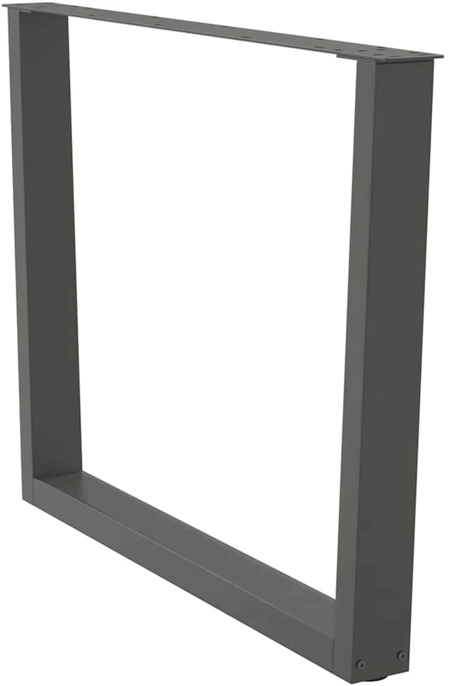 Valgomojo stalo kojos, V formos, 2 vnt., antracito spalvos, 100x(72-73,3) cm, plienas