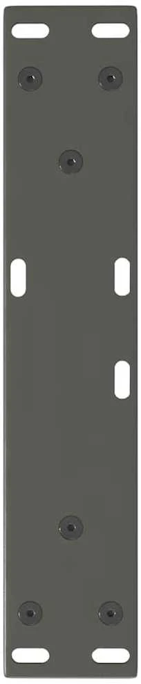 Kavos staliuko kojelės, V formos, 2 vnt., antracito spalvos, 40x(30-31,3) cm, plienas