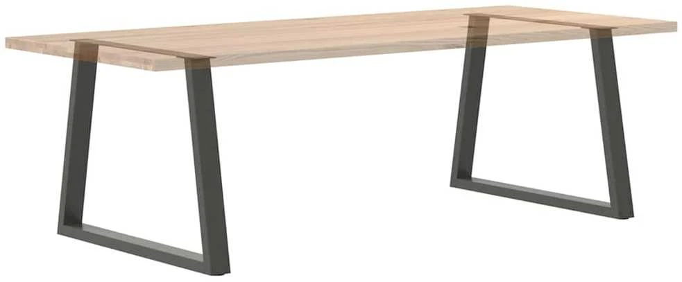 Valgomojo stalo kojos, V formos, 2 vnt., antracito spalvos, 90x(72-73,3) cm, plienas