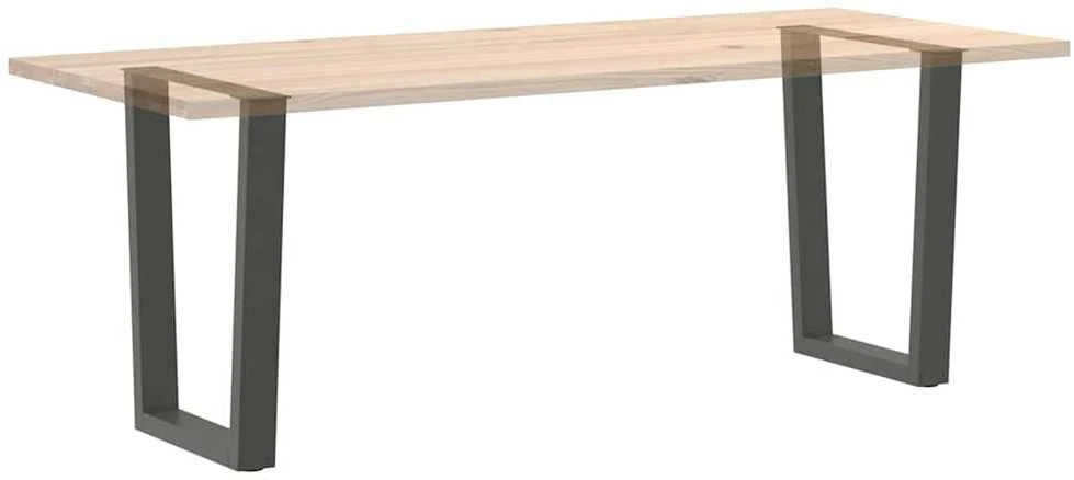 Valgomojo stalo kojos, V formos, 2 vnt., antracito spalvos, 70x(72-73,3) cm, plienas