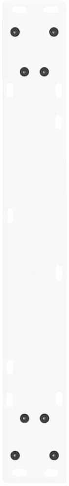 Valgomojo stalo kojelės, 2 vnt., baltos, 70x(72-73,3) cm, plienas, V formos