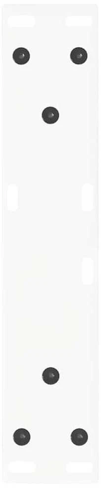 Kavos staliuko kojelės, V formos, 2 vnt., baltos, 30x(30-31,3) cm, plienas