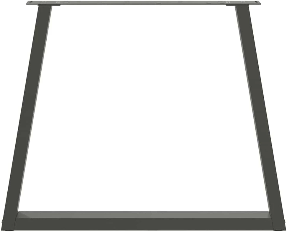 Valgomojo stalo kojos, V formos, 2 vnt., antracito spalvos, 80x(72-73,3) cm, plienas