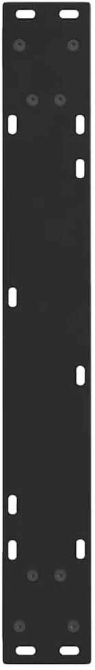 Valgomojo stalo kojelės, V formos, 2 vnt., juodos, 60x(72-73,3) cm, plienas