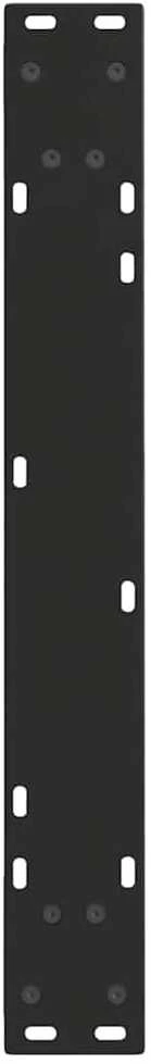 Valgomojo stalo kojelės, V formos, 2 vnt., juodos, 70x(72-73,3) cm, plienas
