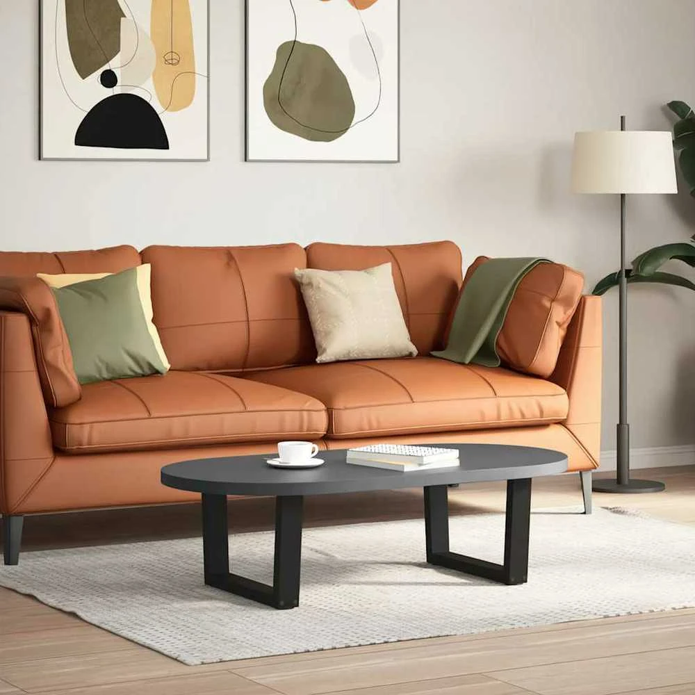 Kavos staliuko kojelės, V formos, 2 vnt., juodos, 60x(30-31,3) cm, plienas