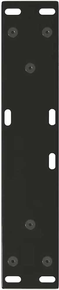 Kavos staliuko kojelės, V formos, 2 vnt., juodos, 40x(30-31,3) cm, plienas
