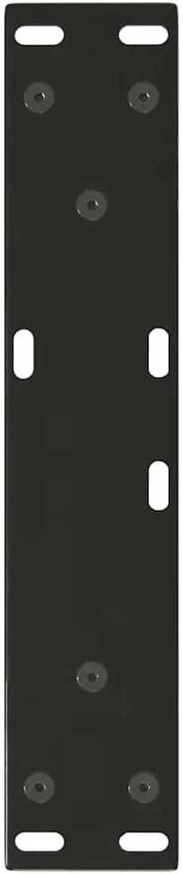Kavos staliuko kojelės, V formos, 2 vnt., juodos, 40x(30-31,3) cm, plienas
