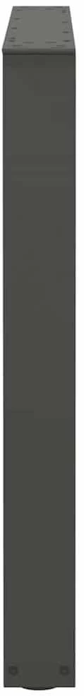 Valgomojo stalo kojos, 3 vnt., antracito spalvos, 80x(72-73,3) cm, plienas, V formos