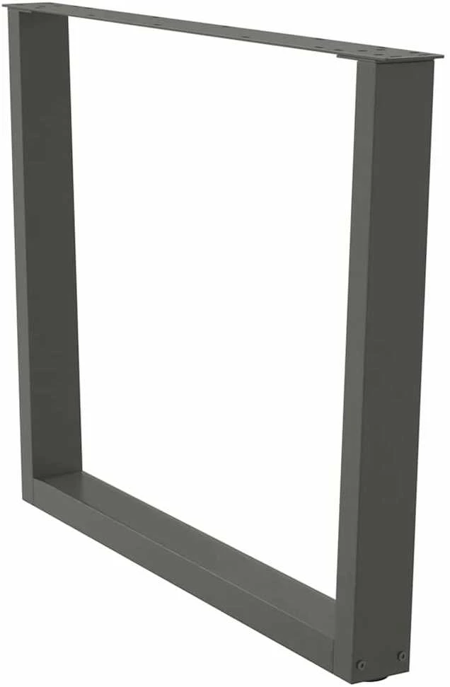 Valgomojo stalo kojos, V formos, 3 vnt., antracito spalvos, 100x(72-73,3) cm, plienas
