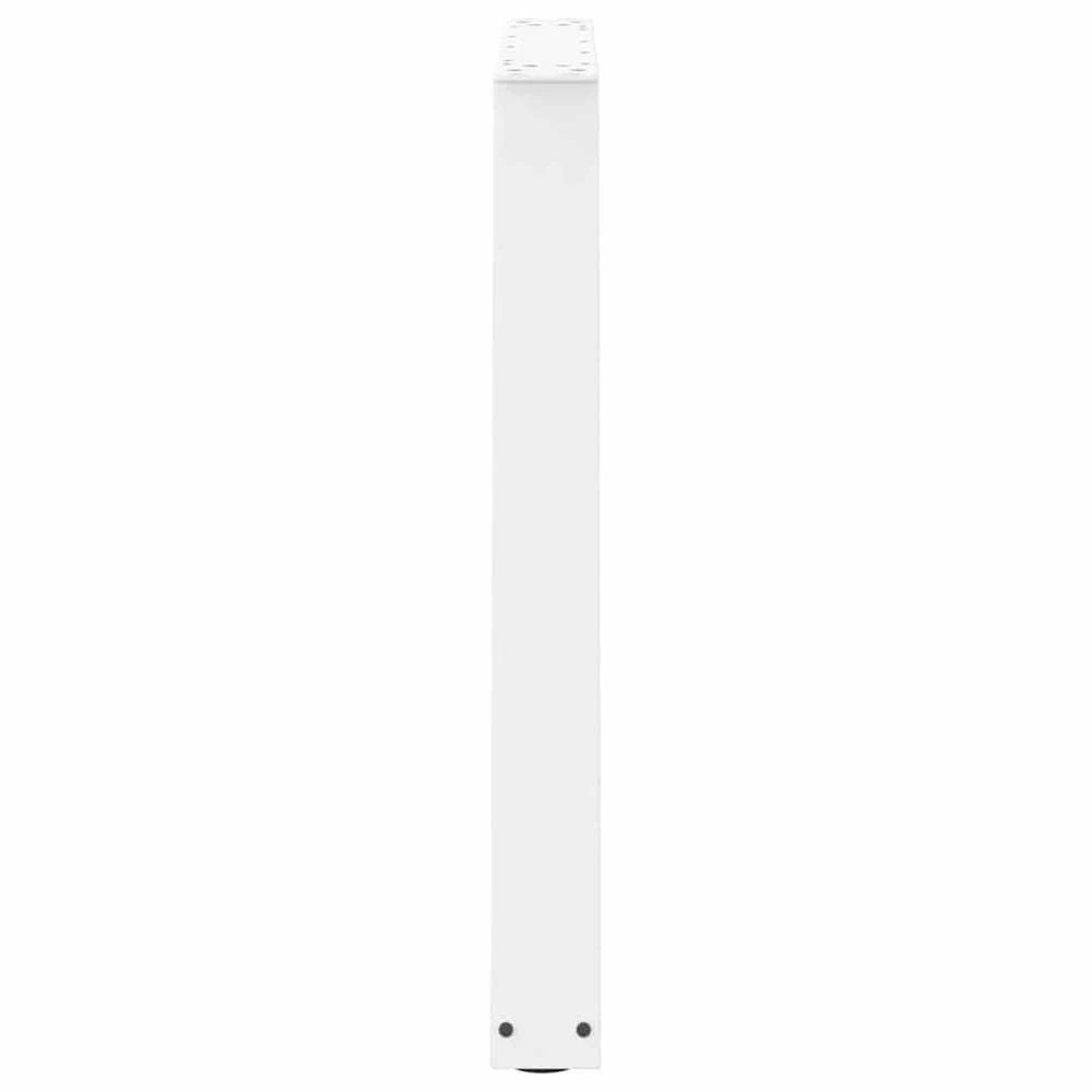 Valgomojo stalo kojelės, 3 vnt., baltos, 70x(72-73,3) cm, plienas, V formos