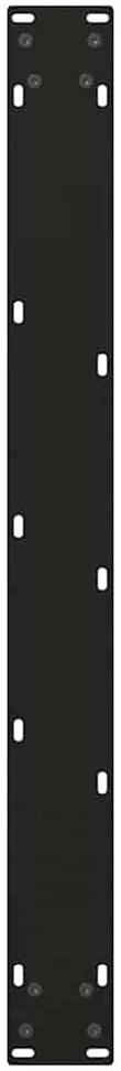 Valgomojo stalo kojos, V formos, 3 vnt., juodos, 100x(72-73,3) cm, plienas