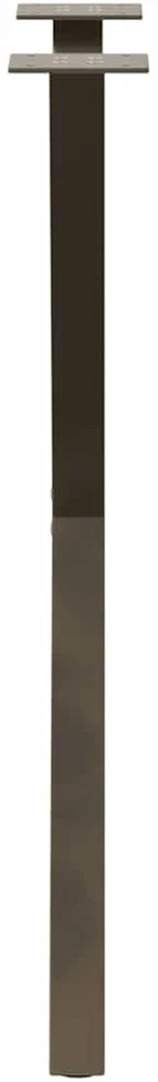 Valgomojo stalo kojos, X formos, 2 vnt., natūralus plienas, 50x(72-73) cm, plienas
