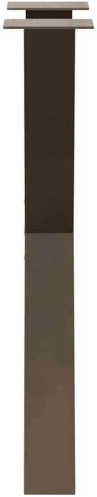 Valgomojo stalo kojos, X formos, 2 vnt., natūralus plienas, 50x(72-73) cm, plienas