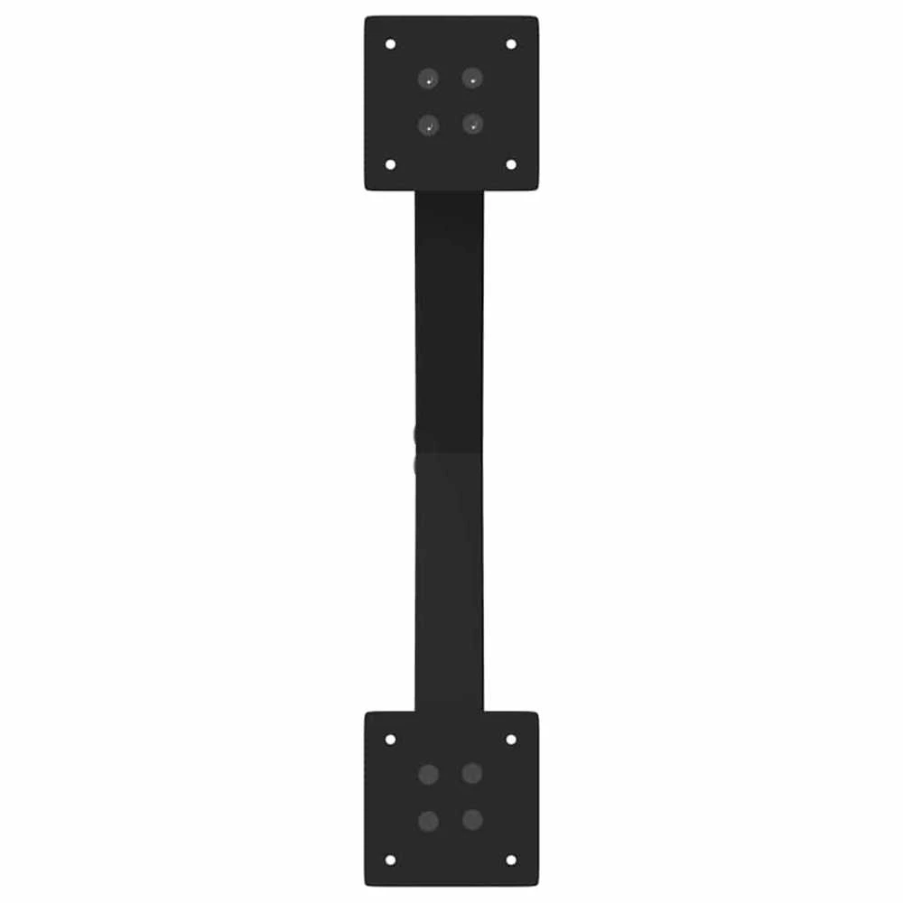 Valgomojo stalo kojos, X formos, 2 vnt., juodos, 57x(72-73) cm, plienas