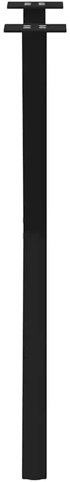 Valgomojo stalo kojos, X formos, 2 vnt., juodos, 57x(72-73) cm, plienas