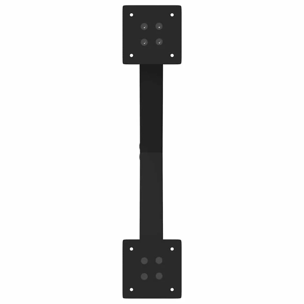 Valgomojo stalo kojos, X formos, 2 vnt., juodos, 57x(72-73) cm, plienas