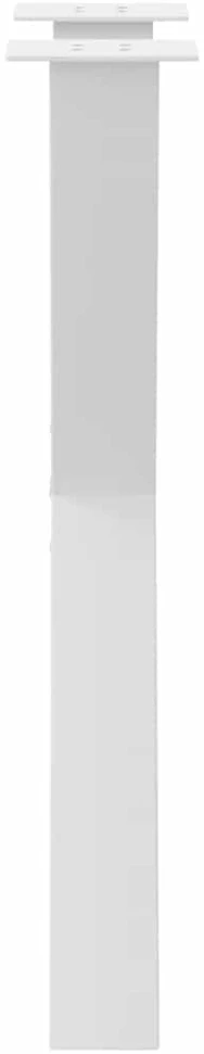 Valgomojo stalo kojos, X formos, 2 vnt., baltos, 50x(72-73) cm, plienas