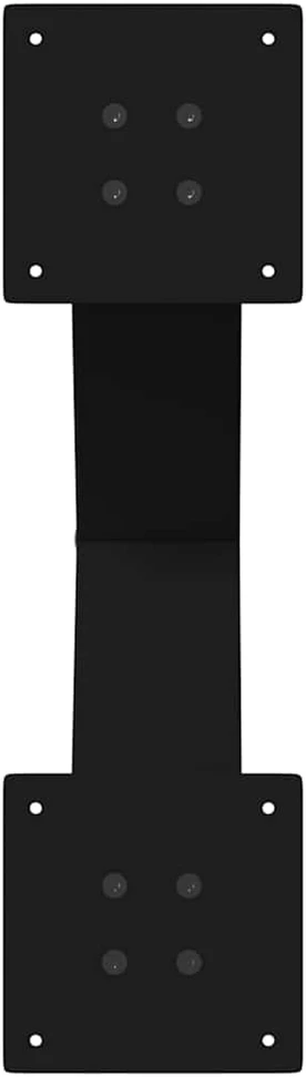 Valgomojo stalo kojos, X formos, 2 vnt., juodos, 50x(72-73) cm, plienas