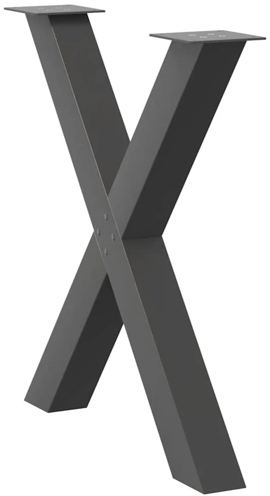 Valgomojo stalo kojelės, X formos, 2 vnt., 70x(72-73) cm