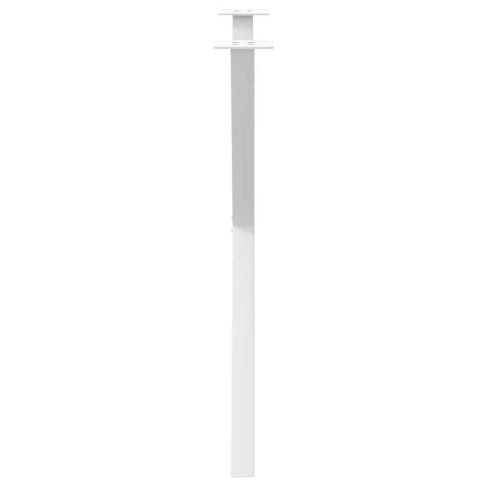 Valgomojo stalo kojos, 2 vnt., baltos, 80x(72-73) cm, plienas, X formos