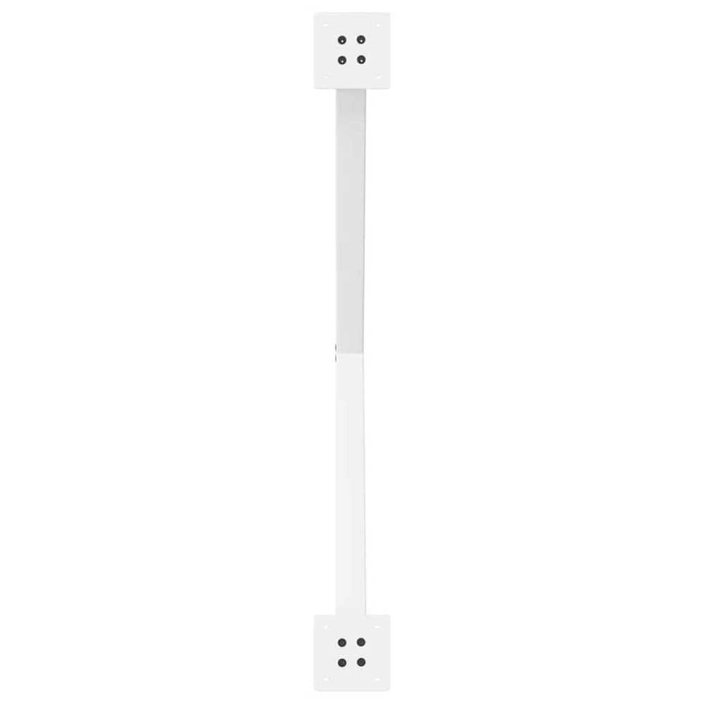 Valgomojo stalo kojos, 2 vnt., baltos, 90x(72-73) cm, plienas, X formos