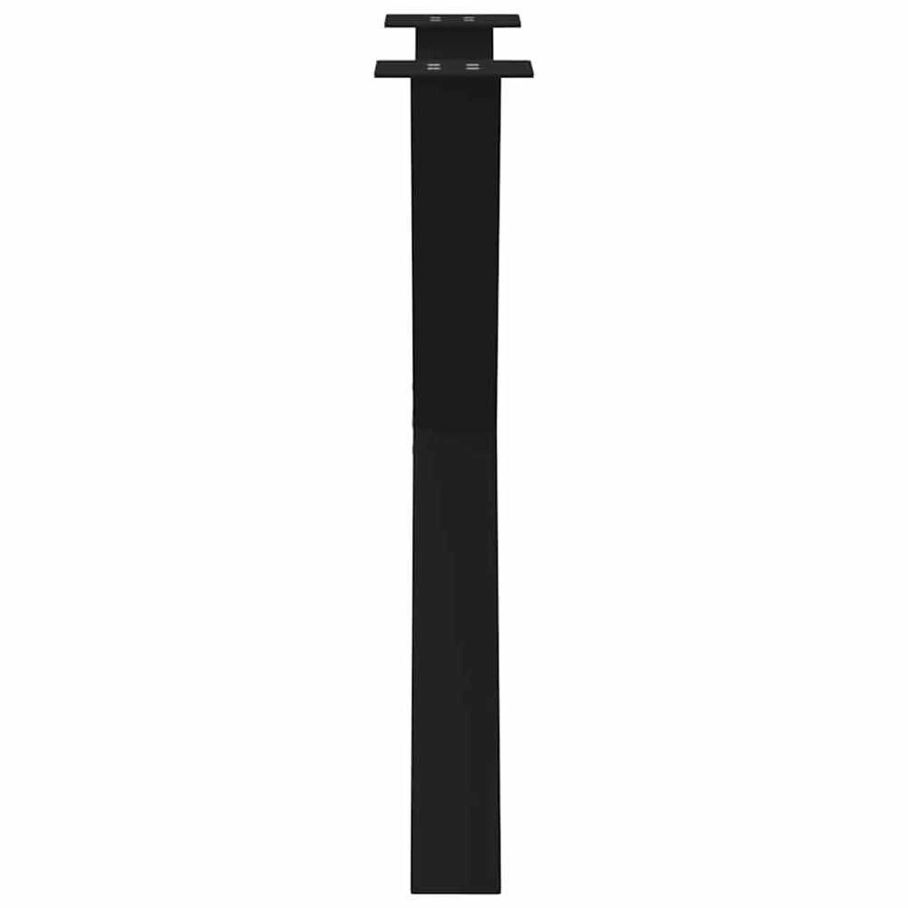 Valgomojo stalo kojos, 3 vnt., juodos, 70x(72-73) cm, plienas, X formos