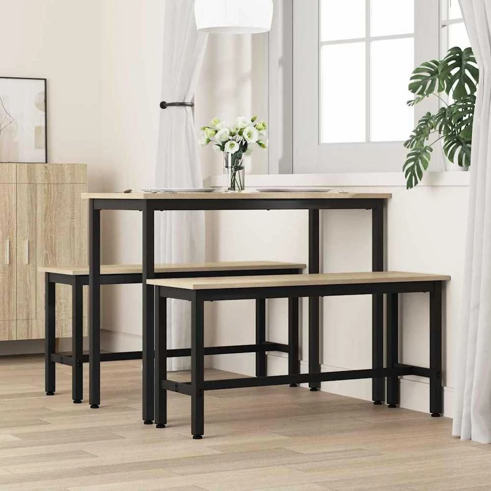 Valgomojo suolas 100 x 32,5 x 48,5 cm 2 vnt.