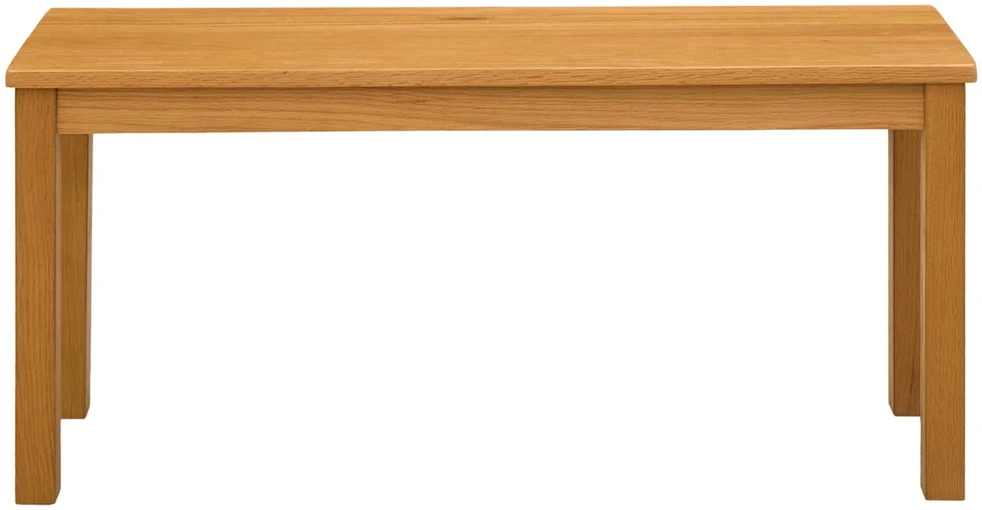 Valgomojo suolas 95 x 32 x 45 cm Kietas ąžuolo medis Natūrali
