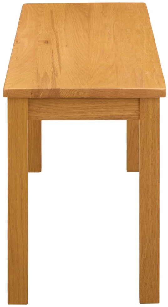 Valgomojo suolas 95 x 32 x 45 cm Kietas ąžuolo medis Natūrali