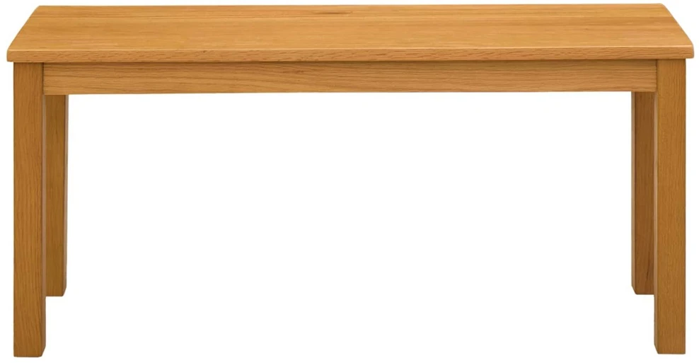 Valgomojo suolas 95 x 32 x 45 cm Kietas ąžuolo medis Natūrali