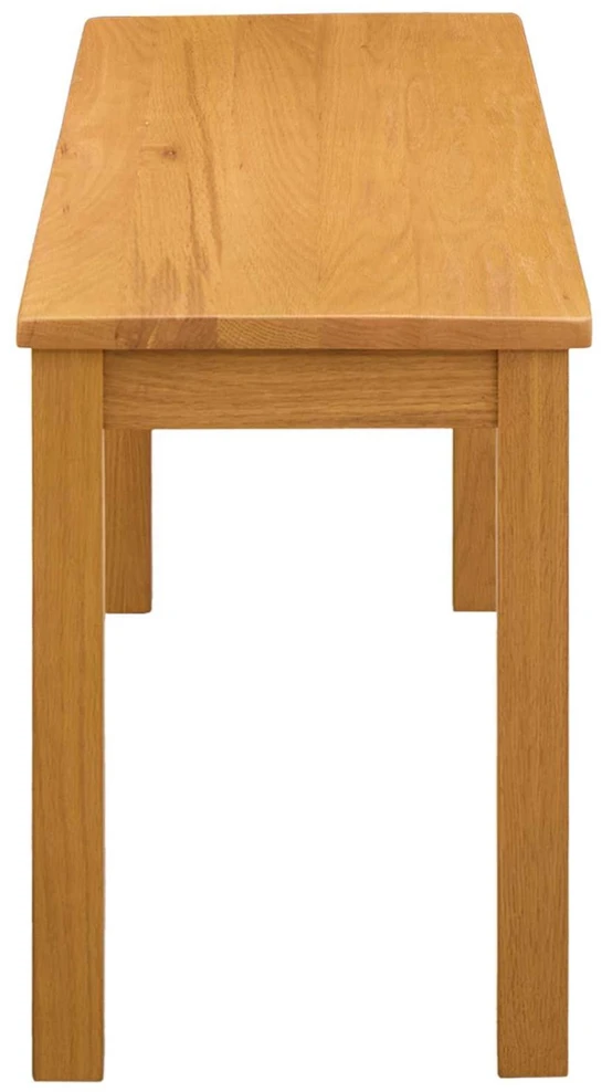 Valgomojo suolas 95 x 32 x 45 cm Kietas ąžuolo medis Natūrali