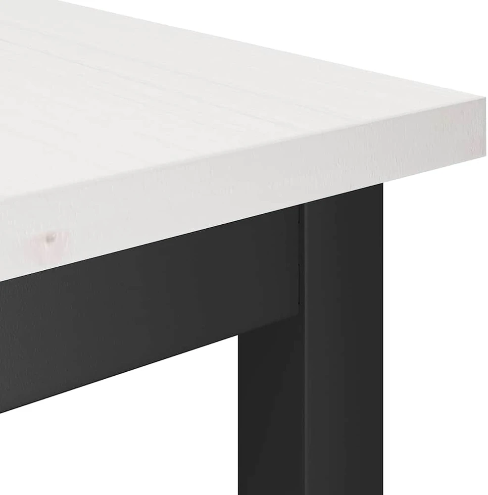 Valgomojo suolas Balta 100 x 32,5 x 49 cm Masyvi pušies mediena