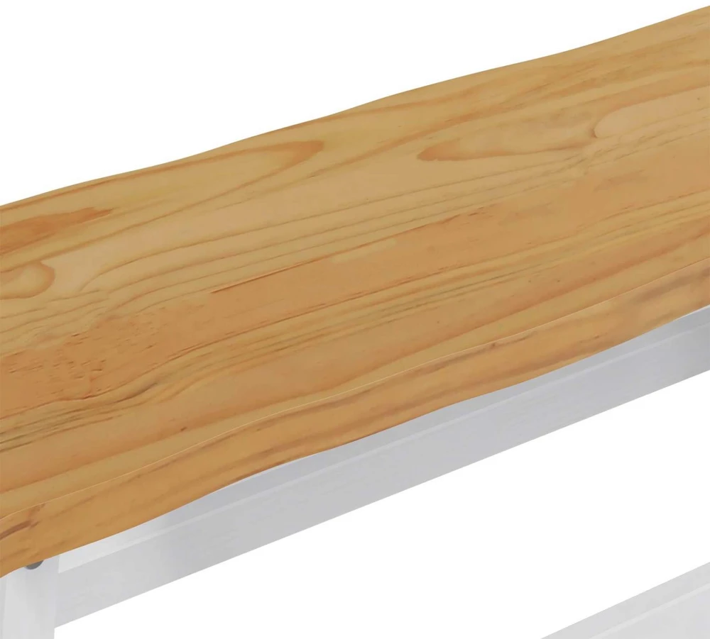 VidaXL Valgomojo suolas EKAI Balta 91,5 x 29 x 45,5 cm