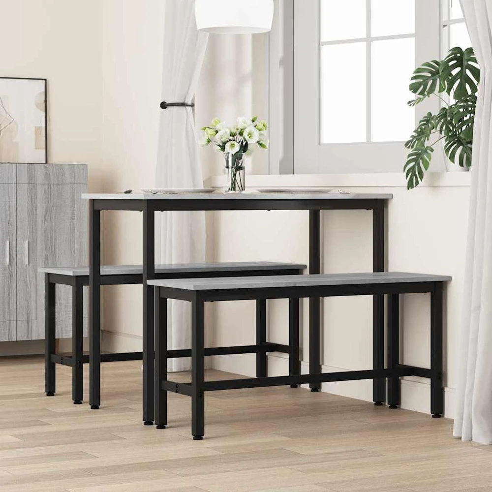 Valgomojo suolas Pilkas Sonoma 100 x 32,5 x 48,5 cm