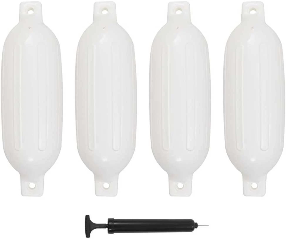 Valties bortų apsaugos, 4vnt., baltos spalvos, 58,5x16,5cm, PVC