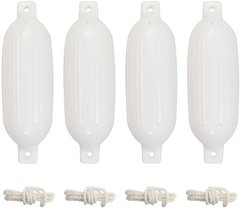 Valties bortų apsaugos, 4vnt., baltos spalvos, 58,5x16,5cm, PVC