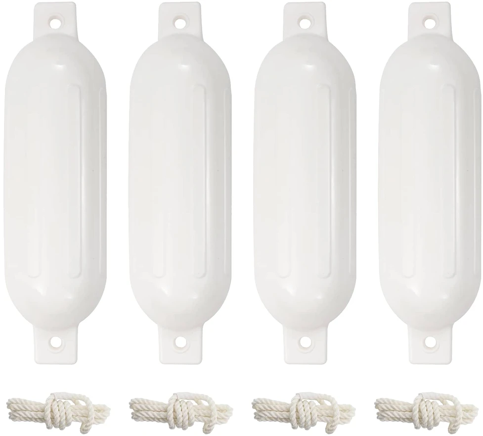 Valties bortų apsaugos, 4vnt., baltos spalvos, 51x14cm, PVC