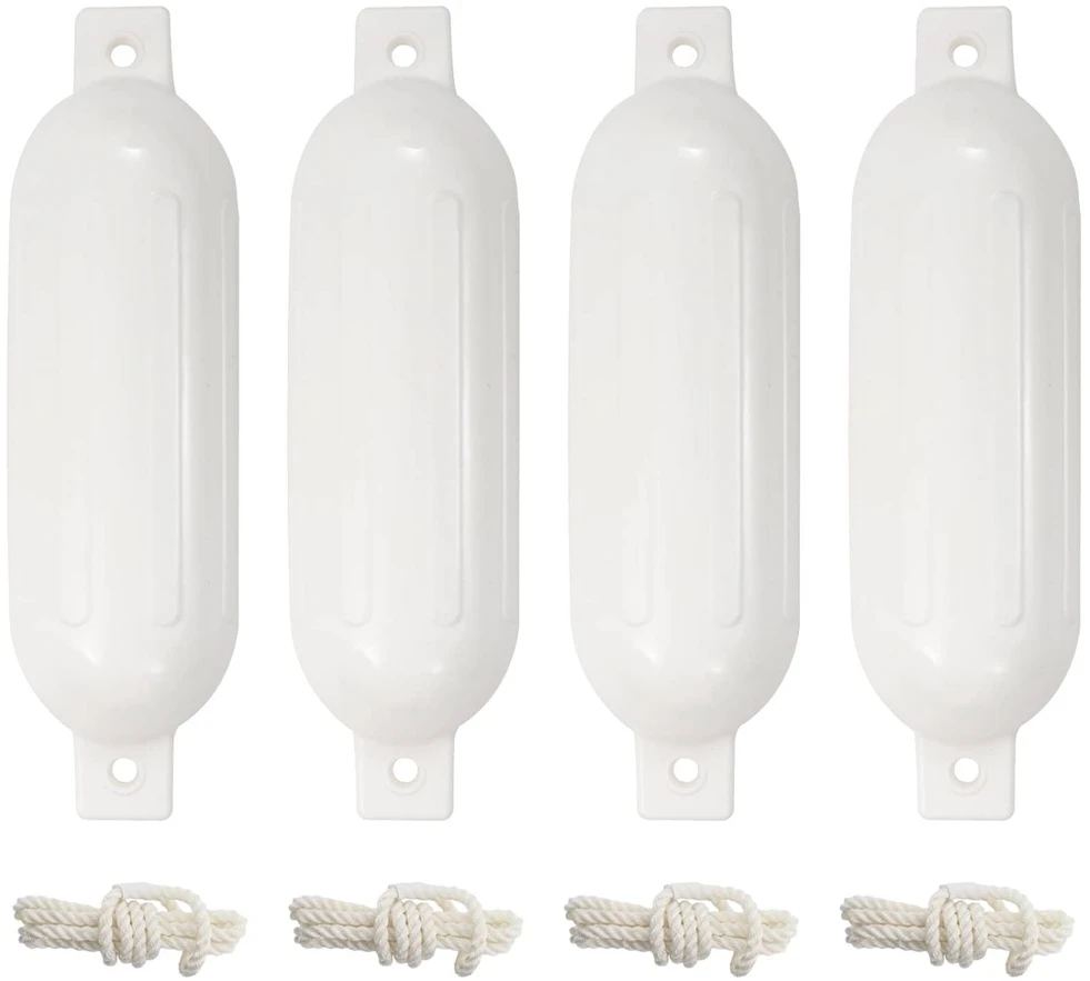 Valties bortų apsaugos, 4vnt., baltos spalvos, 51x14cm, PVC