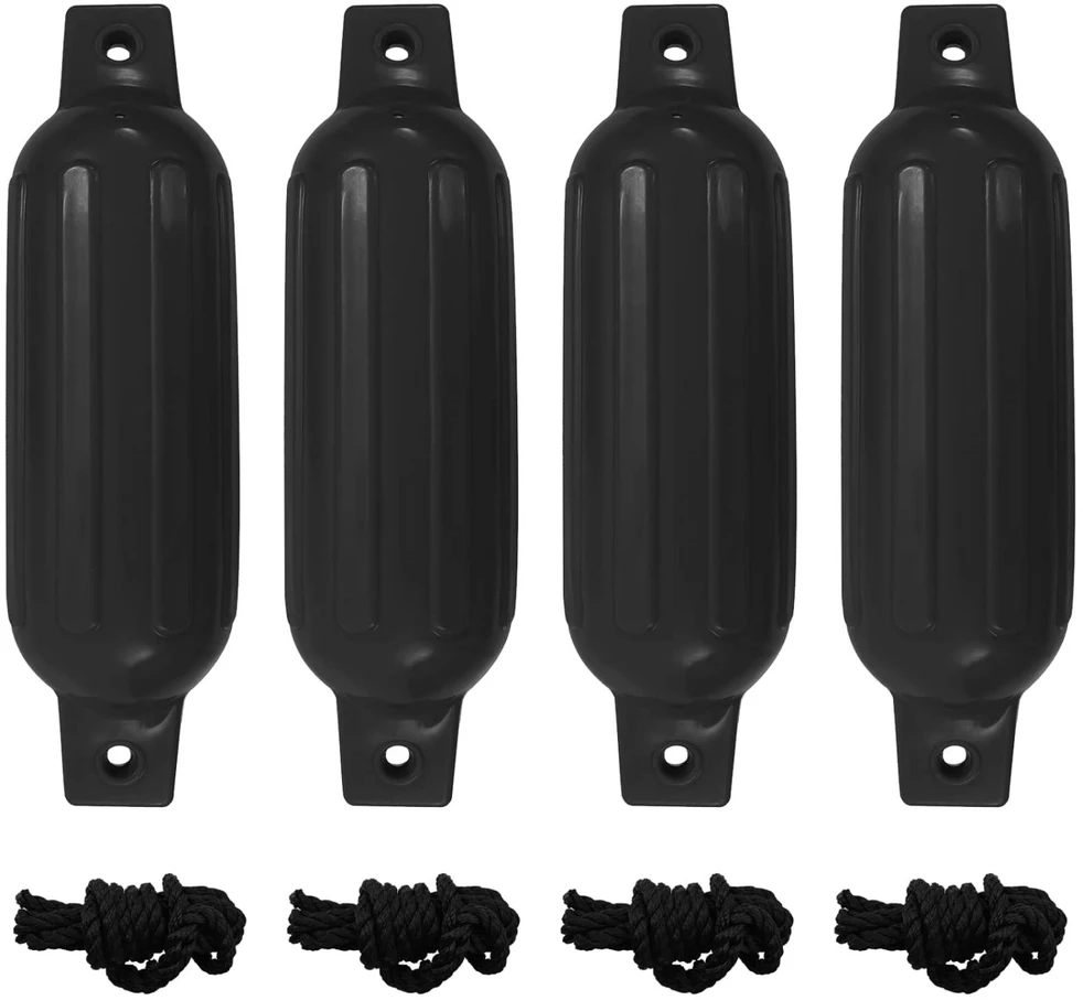 Valties bortų apsaugos, 4vnt., juodos spalvos, 41x11,5cm, PVC