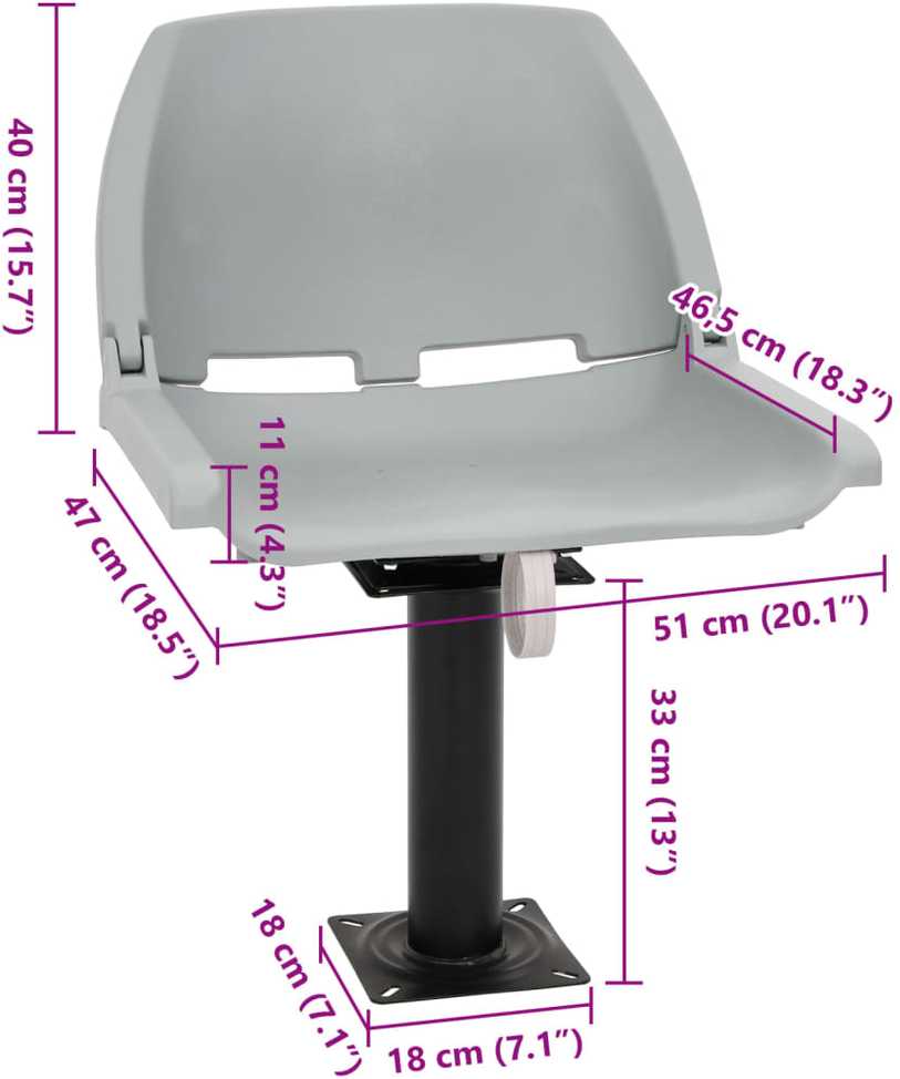 Valties sėdynė su koja su 360° pasukimo mechanizmu