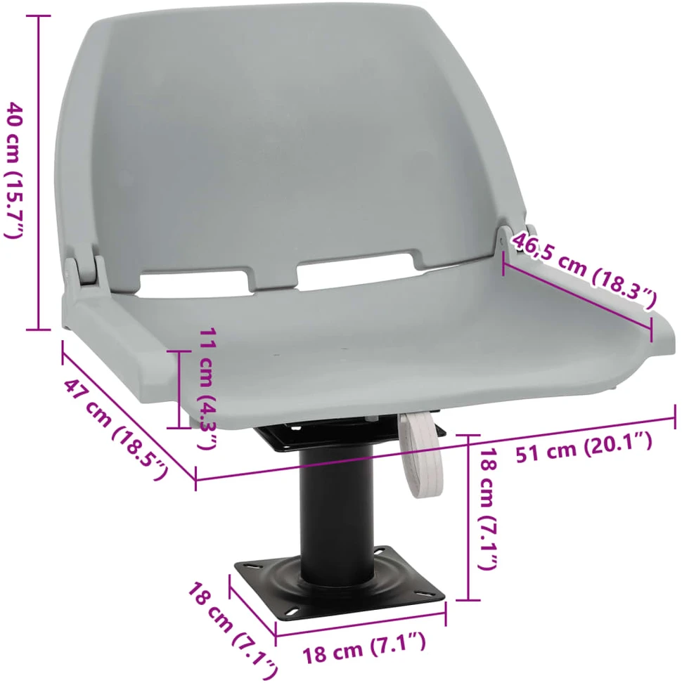 Valties sėdynė su koja su 360° pasukimo mechanizmu
