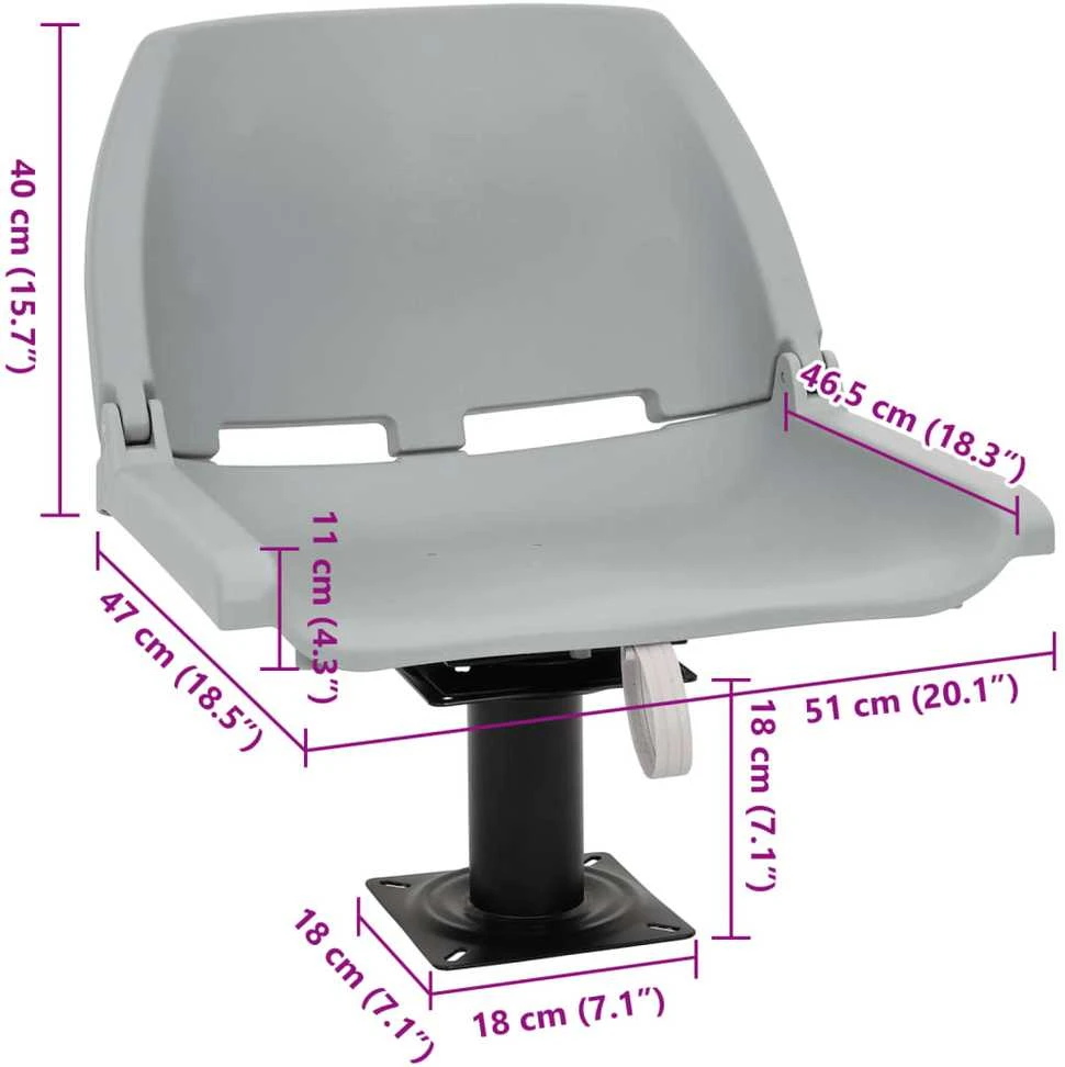 Valties sėdynė su koja su 360° pasukimo mechanizmu