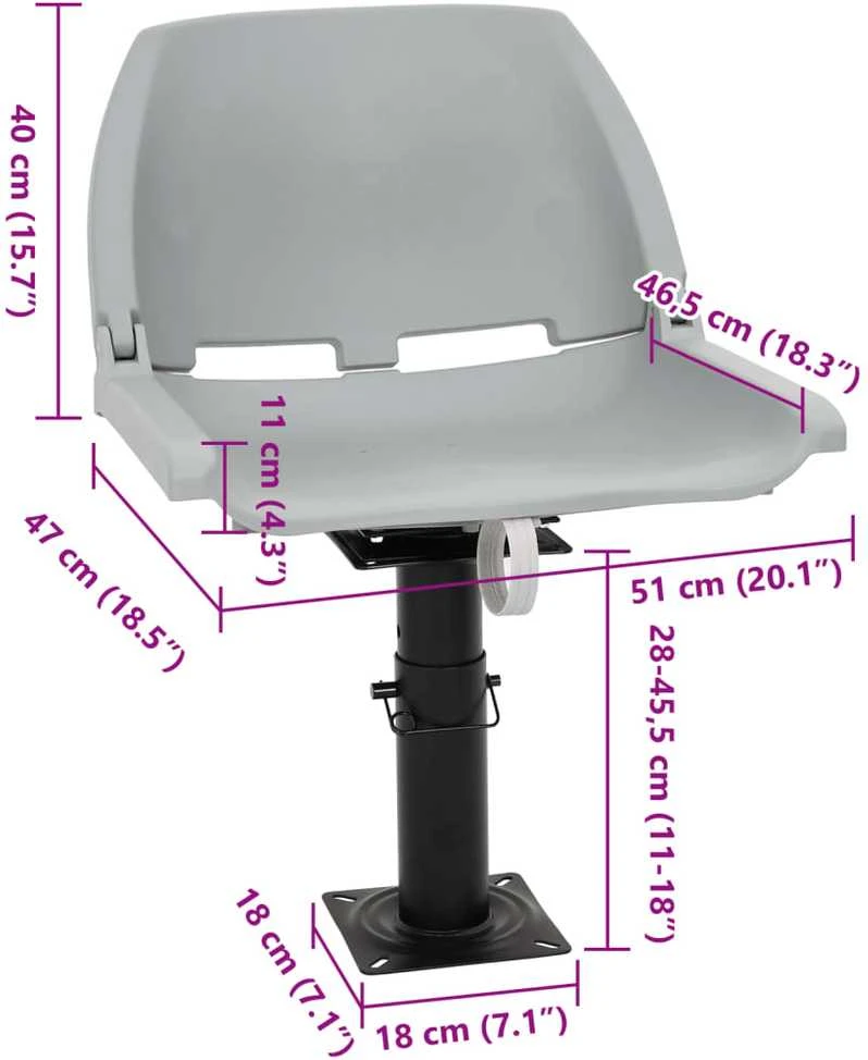 Valties sėdynės su kojelėmis, 2vnt., pasukama 360°, pritaikoma