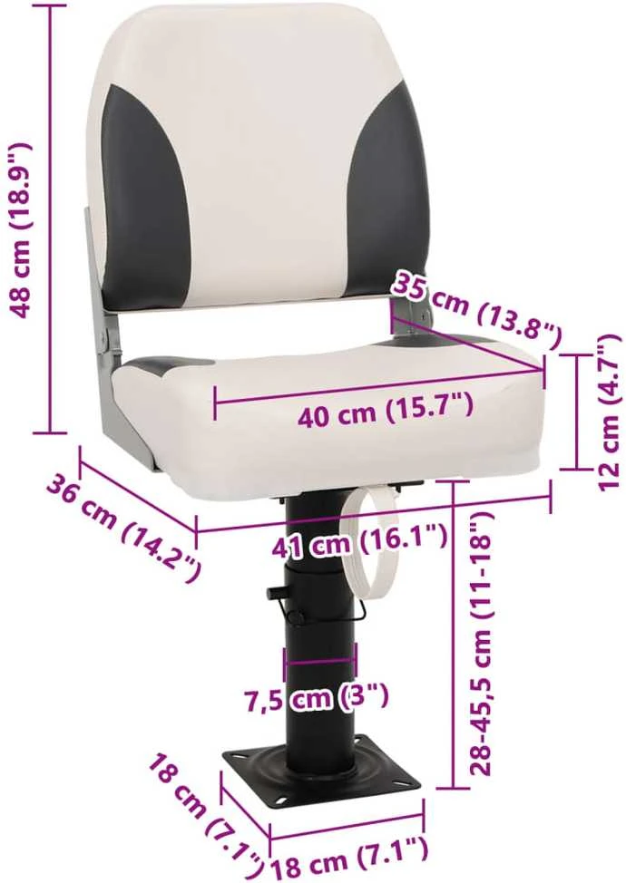 Valties sėdynės su kojelėmis, 2vnt., pasukama 360°, pritaikoma