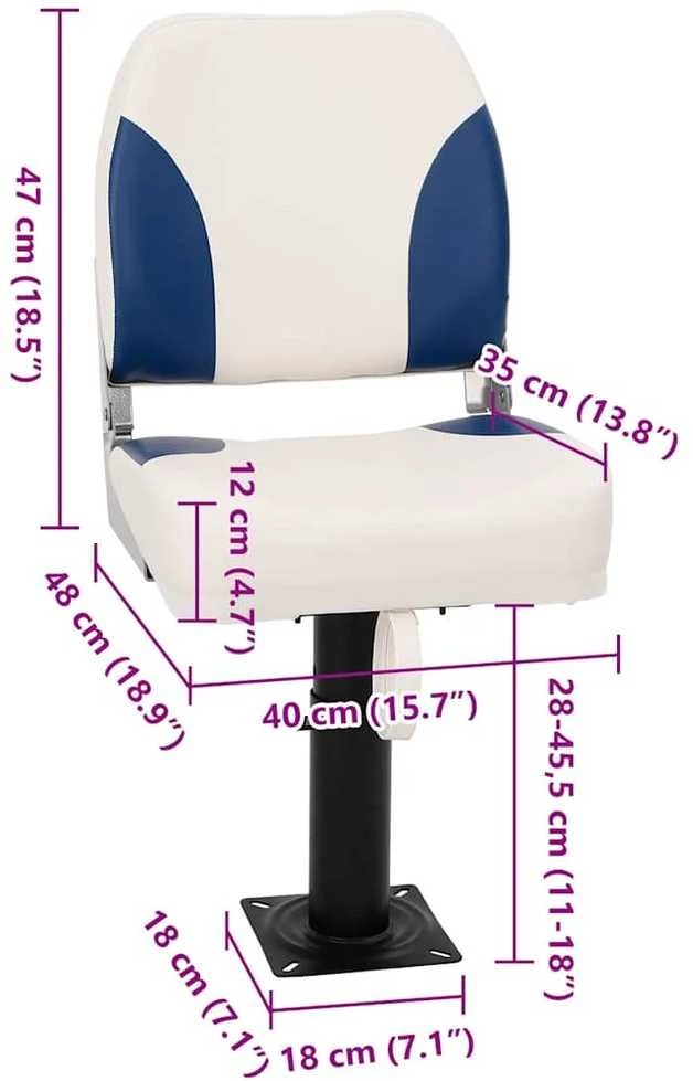Valties sėdynės su kojelėmis, 2vnt., pasukama 360°, pritaikoma