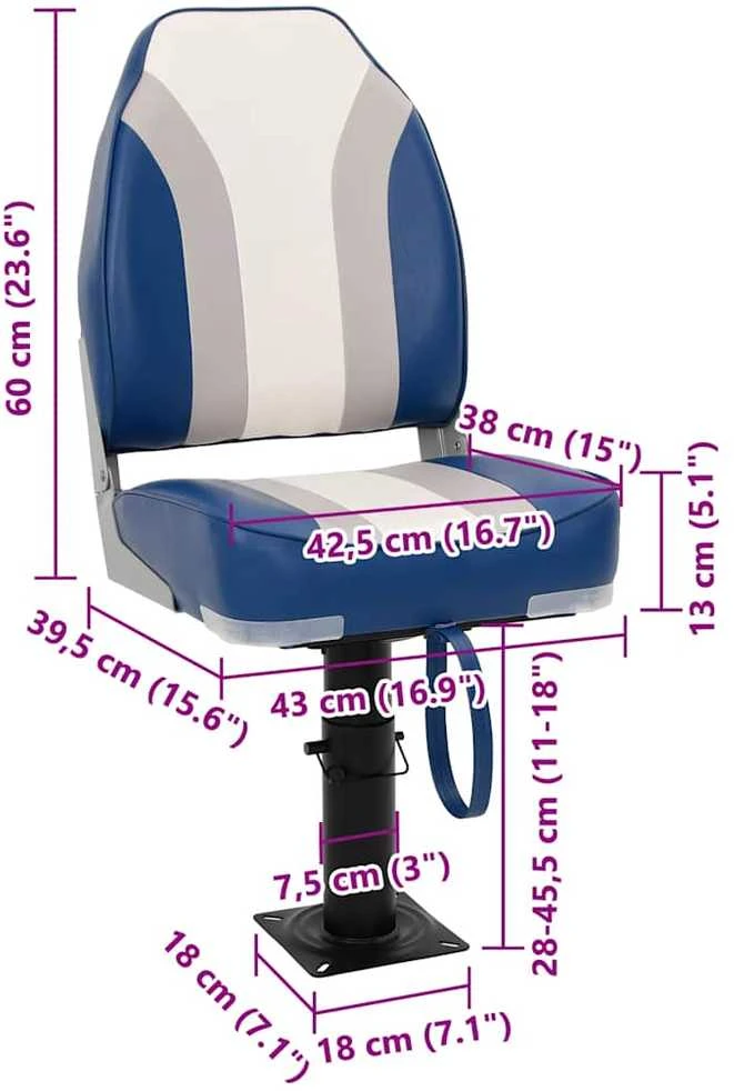 Valties sėdynės su kojelėmis, 2vnt., pasukama 360°, pritaikoma