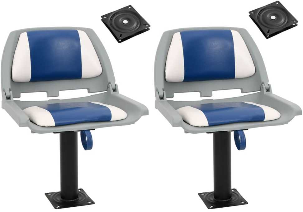 Valties sėdynės su kojomis su 360° pasukimo mechanizmais, 2vnt.