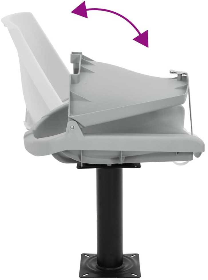 Valties sėdynės su kojomis su 360° pasukimo mechanizmais, 2vnt.